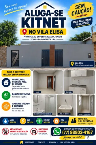Alugo Kitnet's no Víla Elisa 