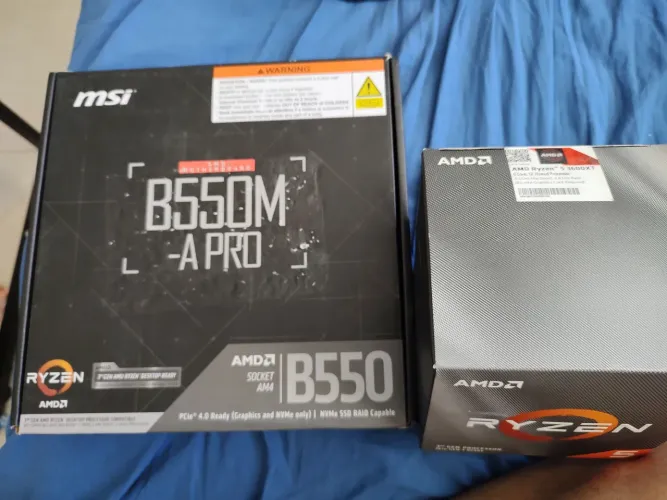 Placa mãe MSI B550M-A PRO + AMD Ryzen 5 3600XT lacrado+ brinde GT705 2GB