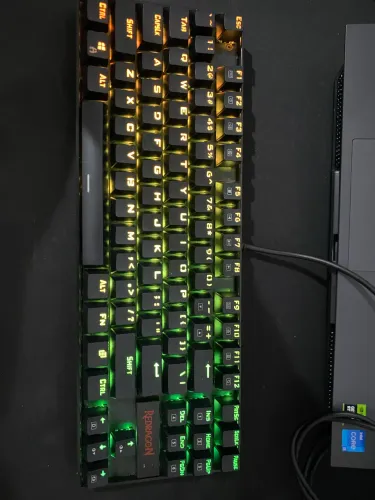 Teclado Mecânico Gamer Redragon Kumara K552RGB-BA