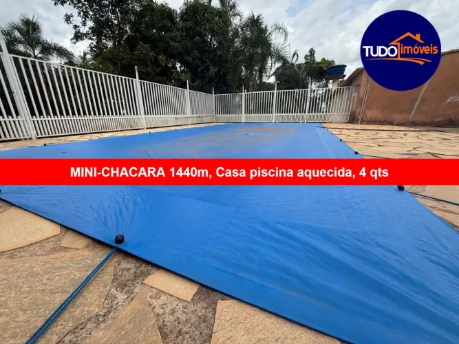 Imperdível Chácara à Venda em Serra Dourada-GO: 4 Quartos, piscina aquecida, 1 Suíte, 2 Sa