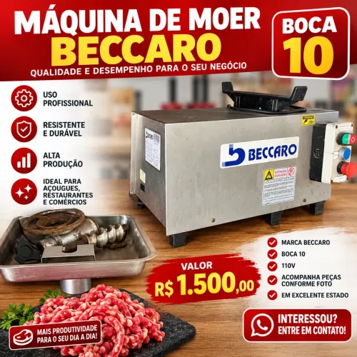 Máquina de moer Beccaro boca 10