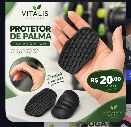Protetor de mãos - Academia