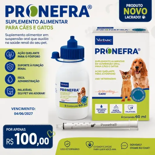 Pronefra 60 ml - Novo e Lacrado