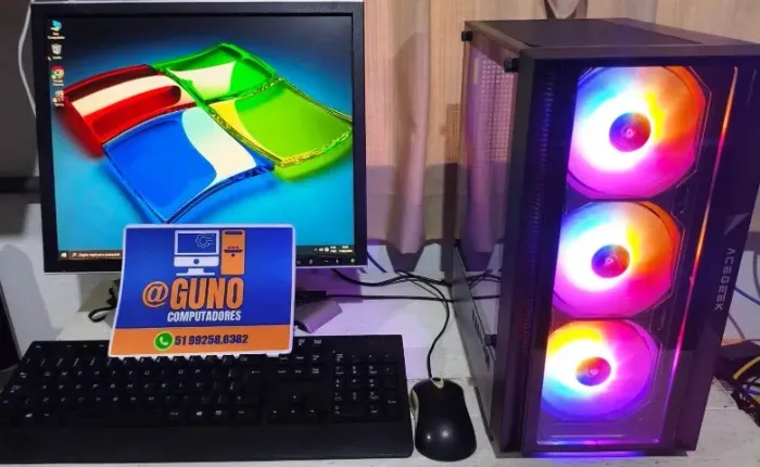Computador Gamer I7 + M2 + RX550 + 16RAM + Wi-Fi