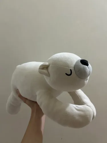 urso polar de pelúcia médio DAISO