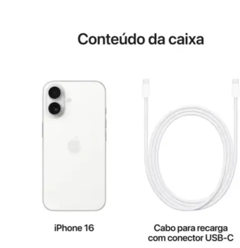 iPhone 16 Branco/256GB