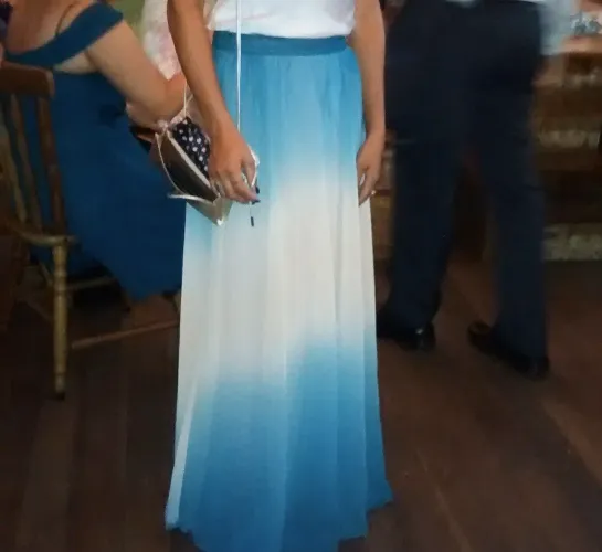 Saia Longa Degradê Elegante