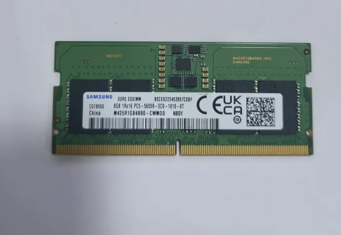 Memória ram ddr5 8gb, 5600, para notebook da samsung