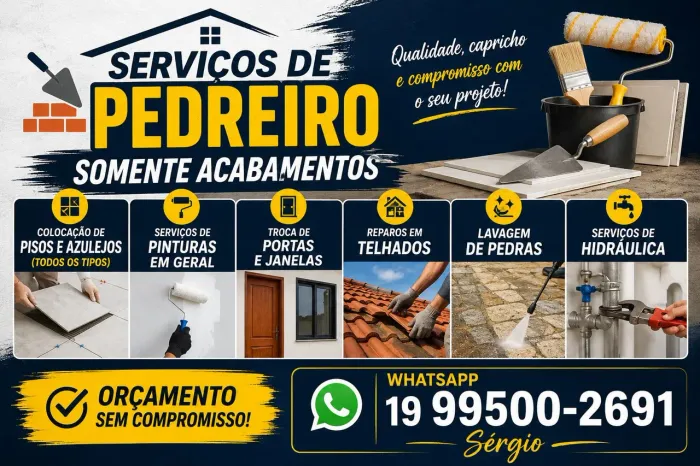 Pedreiro de acabamentos 