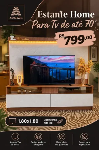 Estante home nova na caixa
