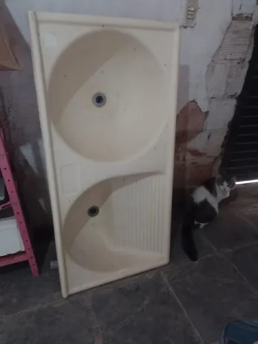 Tanque louça duas bocas 