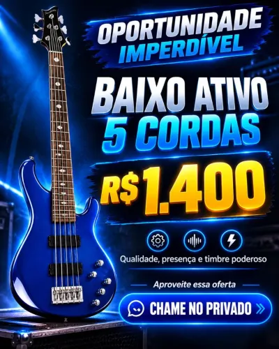 Contra baixo 5 cordas 