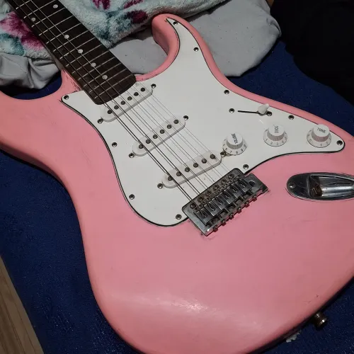 Guitarra Stratocaster Memphis Tagima Mg22 Rosa