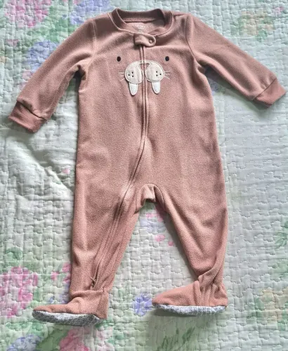 Macacão de Soft/Fleece Carters Original - Tam 12M usado*
