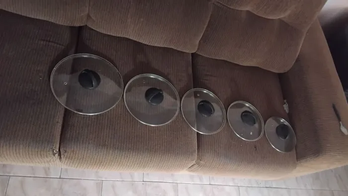 Tampas de vidro para panelas