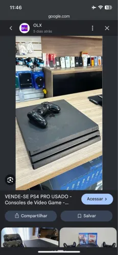 Vendo ps4, acompanhando de 1 controle com o carregador prata 2 controles e 3 jogas