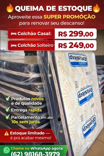Colchao d20 casal aparti