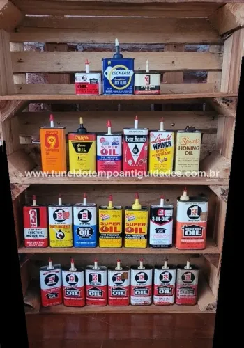 Latas de óleo Antigas
