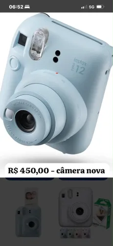 Máquina fotográfica instantânea