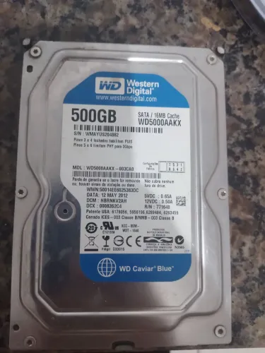 HD 500GB WESTERN DIGITAL