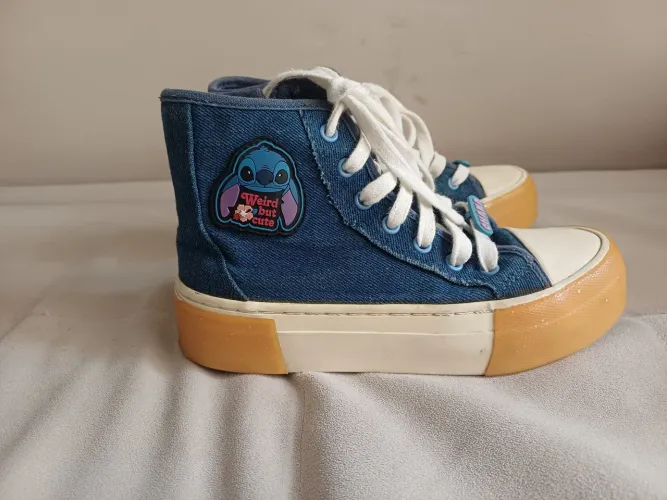 Tênis bota Zara infantil Stitch tam 30
