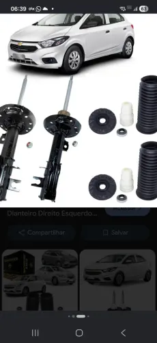 Vendo kit suspensao amortecedor dianteiro completo onix prisma novo colbat spim sonic 250