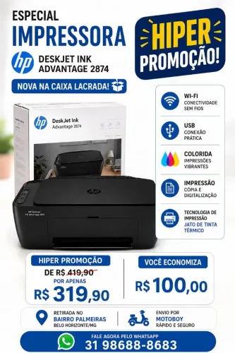 Vendo Impressora Deskjet Advantage 2874