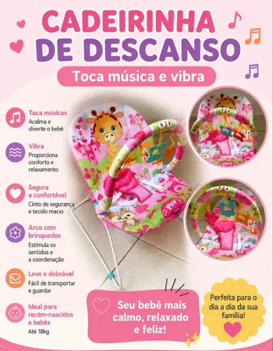 Cadeirinha de descanso e alimentação 