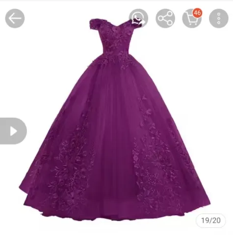 Vestido de 15 anos roxo