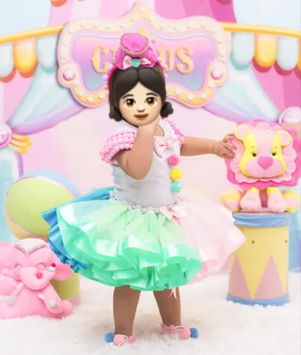 Fantasia Circo rosa