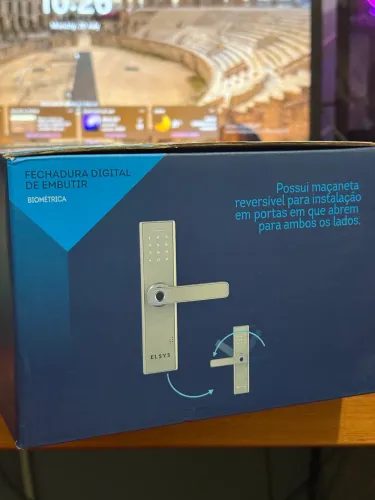 Fechadura Eletrônica de Embutir com Biometria Elsys