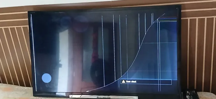 Tv 32 pol. com defeito.
