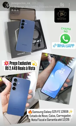 Samsung Galaxy S25 FE128GB Azul Zero