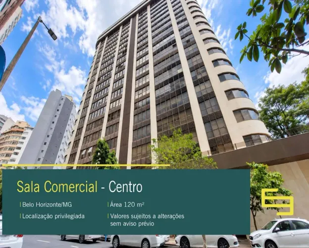 Sala Comercial para alugar no Centro de Belo Horizonte/MG,