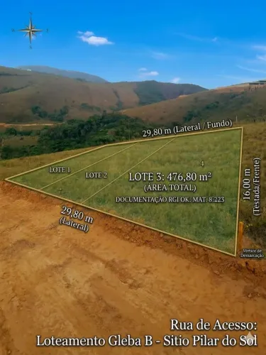 Terreno à venda em Ibitipoca/MG - 476,80 m² | Excelente localização e potencial turístico