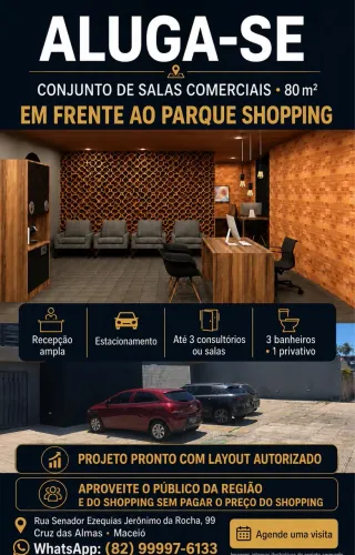 CONJUNTO DE SALAS FRENTE AO PARQUE SHOPPING