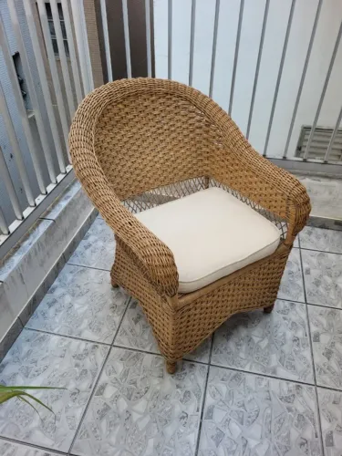 Poltrona de Vime com Almofada
