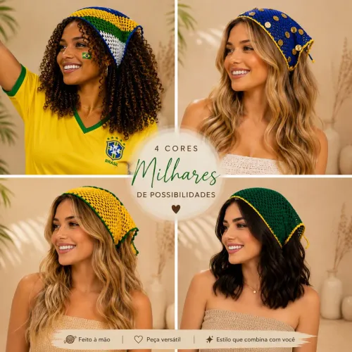 bandanas /lenço Brasil