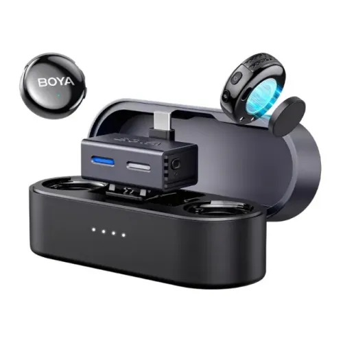Microfone de Lapela Boya Boyalink 3 para Android USB-C Preto (Sem Caixa)