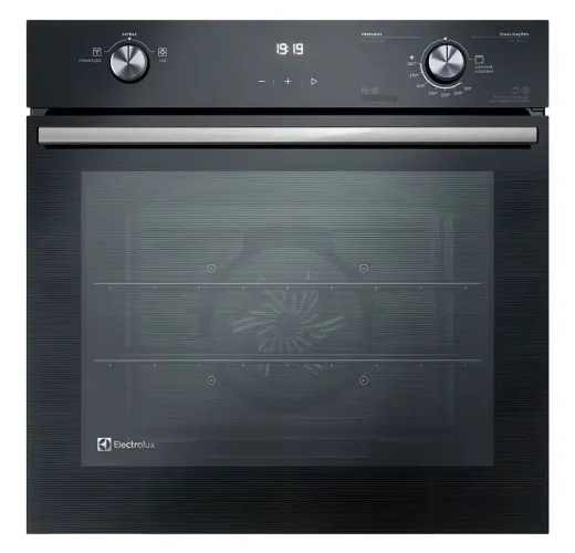 Forno A Gás De Embutir Electrolux Com 80 Litros, Grill Preto Preto