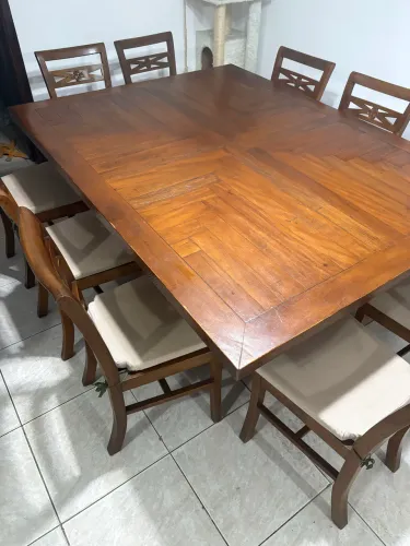 Mesa madeira maciça 10 lugares