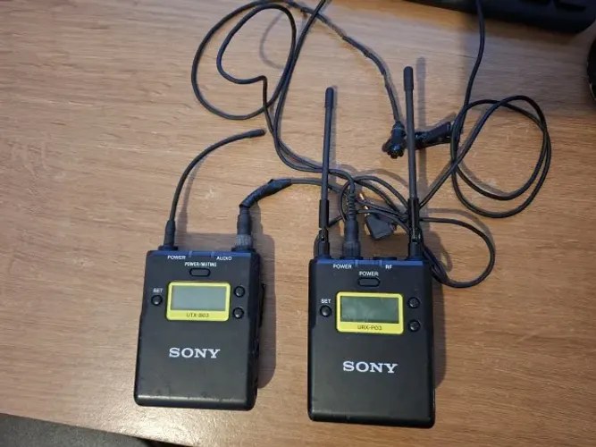 Microfone lapela sem fio Sony