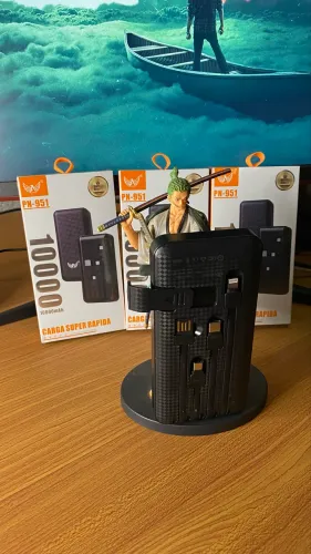 Power Bank 10000mAh Carregador Portátil Carga Rápida 4 Cabos