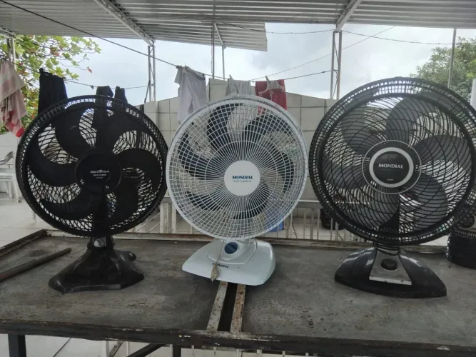Ventiladores com defeito. 