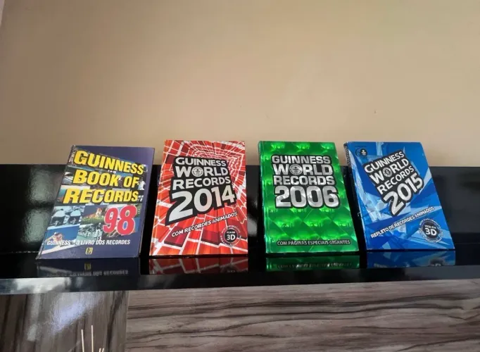 4 livros world records originais