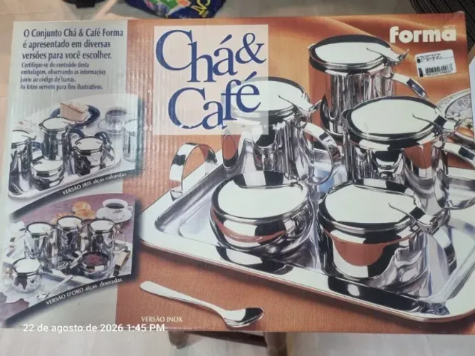 Conjunto Chá & Café Forma Inox - Original na Caixa - NOVO!
