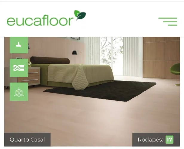 Piso laminado eucaflex carvalho Maiorca