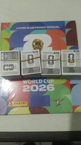 Álbum da copa 2026 panini capa dura completo com todas as figurinhas para colar