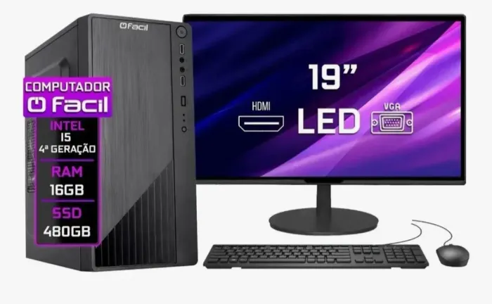 Computador completo, Intel i5, SSD 480 game, RAM 16gb DDR3