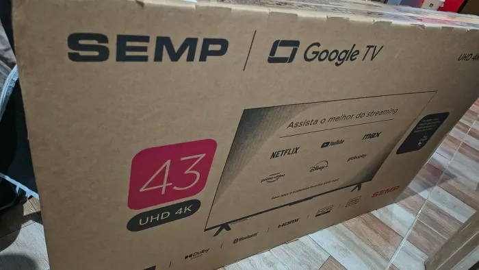 Semp Smart 4k 43 S62 Google Tv Wi-fi Bt Hdmi 2.1 Hdr10